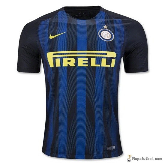 Camiseta Inter de Milán Replica Primera Ropa 2016/17 Marino Azul